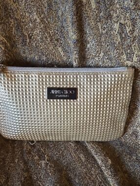 Jimmy Choo Gold Pyramid-Stud Wristlet Clutch